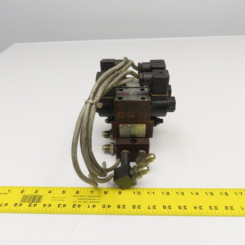 Nachi SLD-G01-C5-C1-11 OY-G01-T-20 5/3 Way Closed Center Directional Valve Check