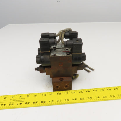 Nachi SLD-G01-C5-C1-11 OY-G01-T-20 5/3 Way Closed Center Directional Valve Check