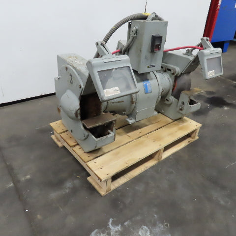 Cincinnati GPTB Model 103 12" Dual Side Bench Grinder 2HP 220V 3Ph 1800RPM