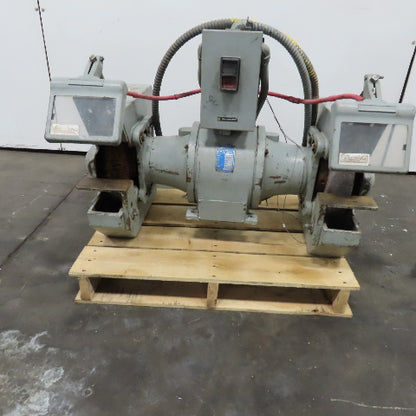 Cincinnati GPTB Model 103 12" Dual Side Bench Grinder 2HP 220V 3Ph 1800RPM