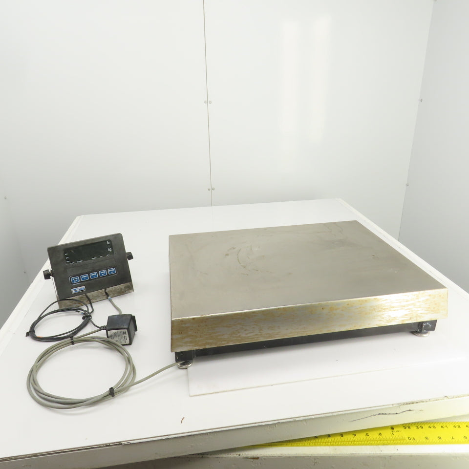 Rice Lake BM1824-200 Stainless Steel Bench Scale 200LB Cap GSE 350 Indicator 1PH