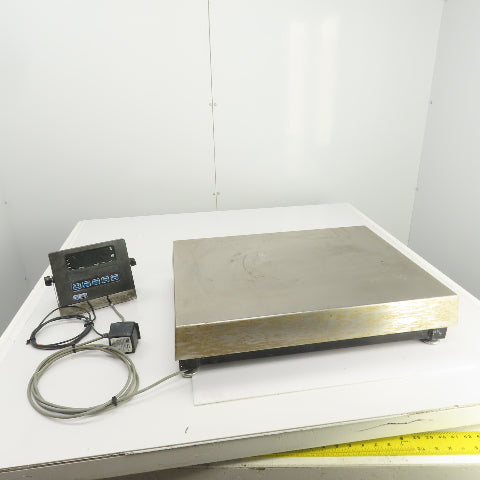 Rice Lake BM1824-200 Stainless Steel Bench Scale 200LB Cap GSE 350 Indicator 1PH