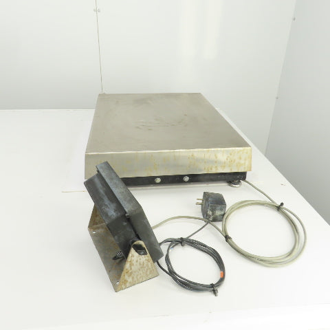 Rice Lake BM1824-200 Stainless Steel Bench Scale 200LB Cap GSE 350 Indicator 1PH