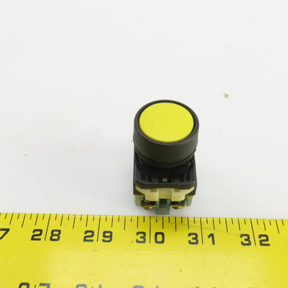 Fuji AR22FOR Momentary Contact Yellow Push Button 250V Lincoln Pulse Power 500