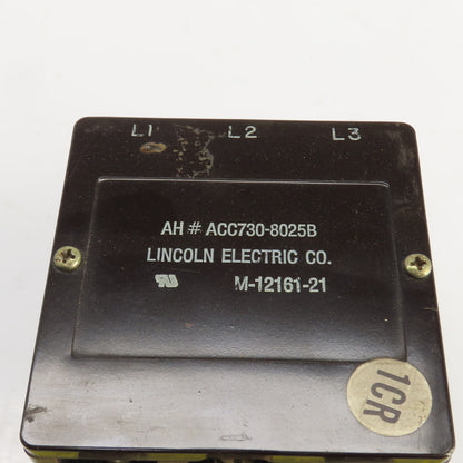 Lincoln Electric M-12161-21 AH# ACC730-8025B Contactor 120V Coil From A P.P 500