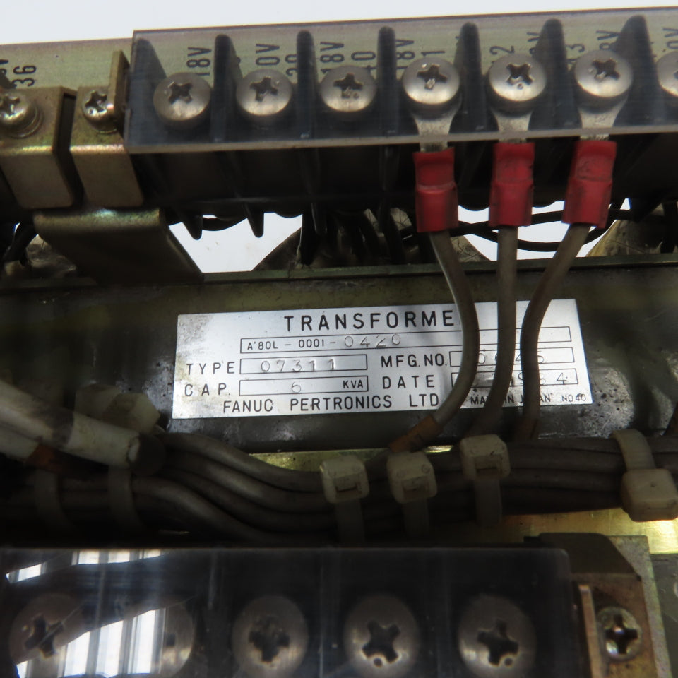 Fanuc A80L-0001-0420 6kVa Multi Tap Transformer 200-550V Pri 120/180-18V Sec