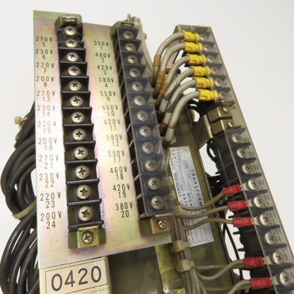 Fanuc A80L-0001-0420 6kVa Multi Tap Transformer 200-550V Pri 120/180-18V Sec