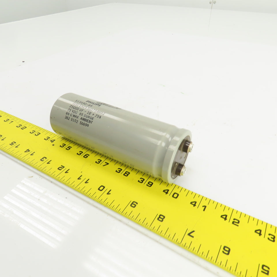 Philips S13490-89 25,000 UF Capacitor 75VDC Pulse Power 500 Welder