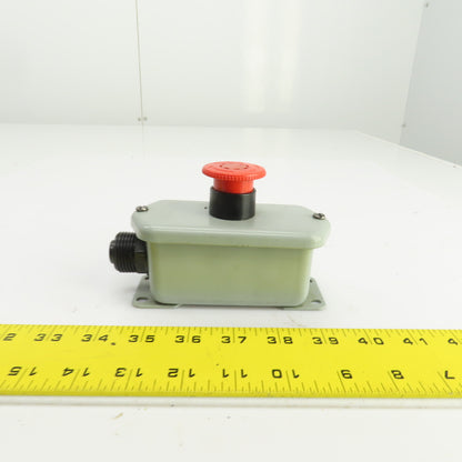 Fuji AR22V2R 250V Red Push-Twist E-Stop Button 6A W/Enclosure