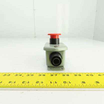 Fuji AR22V2R 250V Red Push-Twist E-Stop Button 6A W/Enclosure