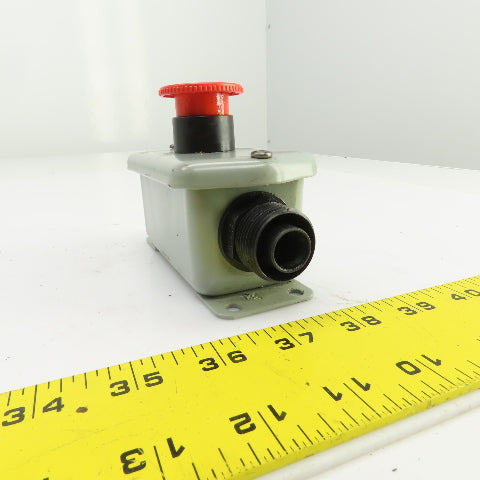 Fuji AR22V2R 250V Red Push-Twist E-Stop Button 6A W/Enclosure