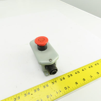 Fuji AR22V2R 250V Red Push-Twist E-Stop Button 6A W/Enclosure