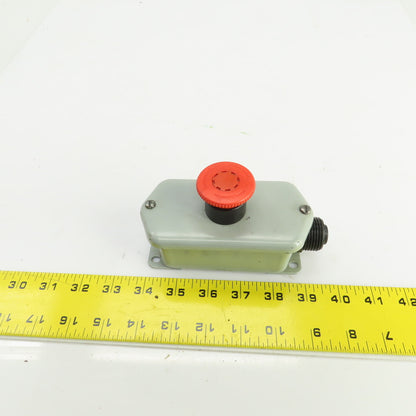 Fuji AR22V2R 250V Red Push-Twist E-Stop Button 6A W/Enclosure