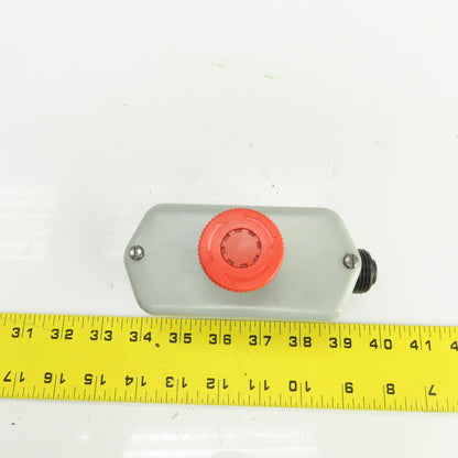 Fuji AR22V2R 250V Red Push-Twist E-Stop Button 6A W/Enclosure