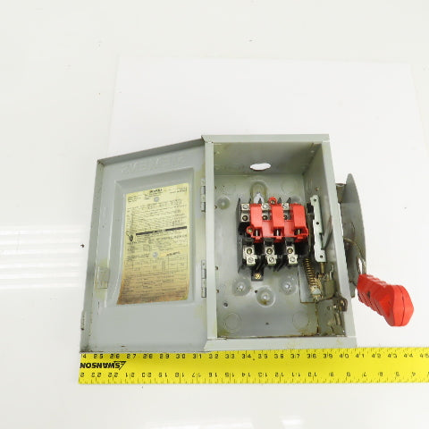 Siemens HNF361 30A Heavy Duty Safety Disconnect Switch 600VAC 3 Pole 30HP Type 1