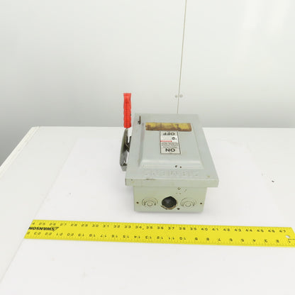 Siemens HNF361 30A Heavy Duty Safety Disconnect Switch 600VAC 3 Pole 30HP Type 1