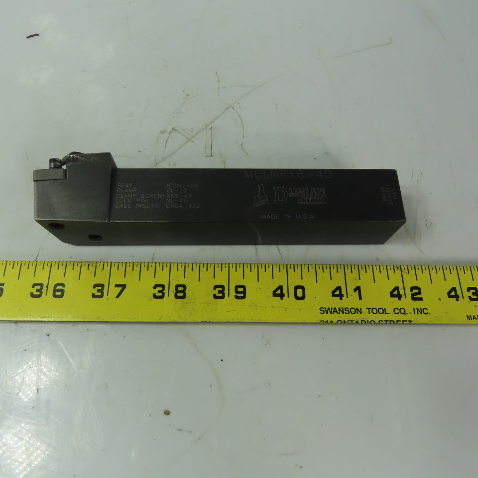 Dor1an tool MCLR16-4D Indexable Turning Tool Holder RH 1" Shank 6" OAL