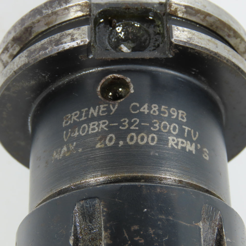Briney V40BR-32-300TV CAT40 Collet Chuck Tool Holder