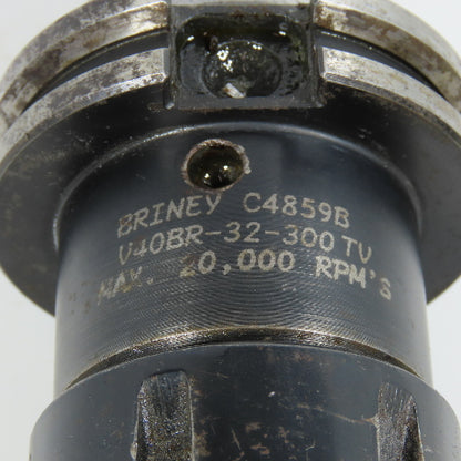 Briney V40BR-32-300TV CAT40 Collet Chuck Tool Holder
