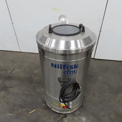 Nilfisk R305X 480V 3Ph 60Hz 2.55kW Stainless Steel Trim Vacuum 150L Capacity