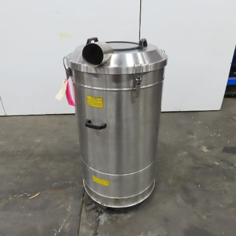 Nilfisk R305X 480V 3Ph 60Hz 2.55kW Stainless Steel Trim Vacuum 150L Capacity