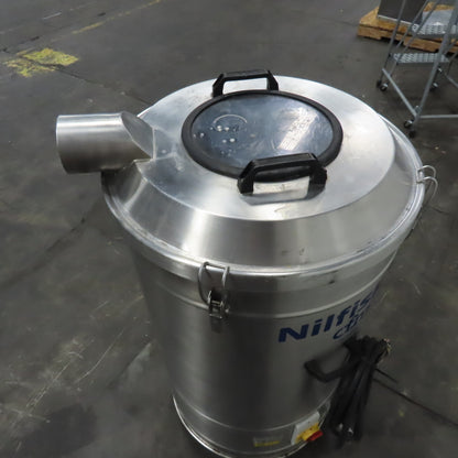 Nilfisk R305X 480V 3Ph 60Hz 2.55kW Stainless Steel Trim Vacuum 150L Capacity