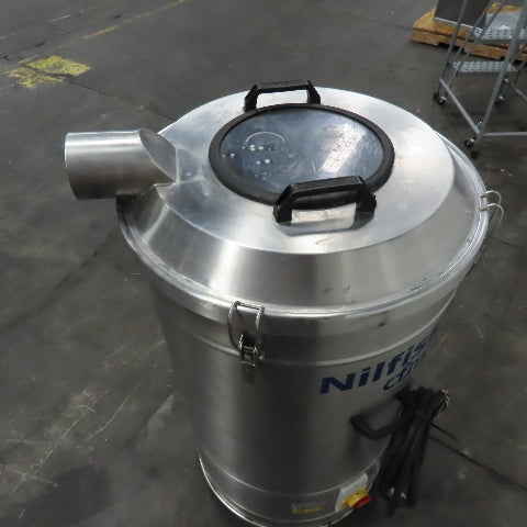 Nilfisk R305X 480V 3Ph 60Hz 2.55kW Stainless Steel Trim Vacuum 150L Capacity