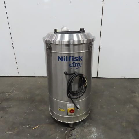 Nilfisk R305X 480V 3Ph 60Hz 2.55kW Stainless Steel Trim Vacuum 150L Capacity