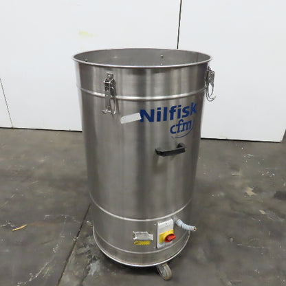 Nilfisk R305 480V 3Ph 60Hz 2.55kW Stainless Steel Trim Vacuum 150L Capacity