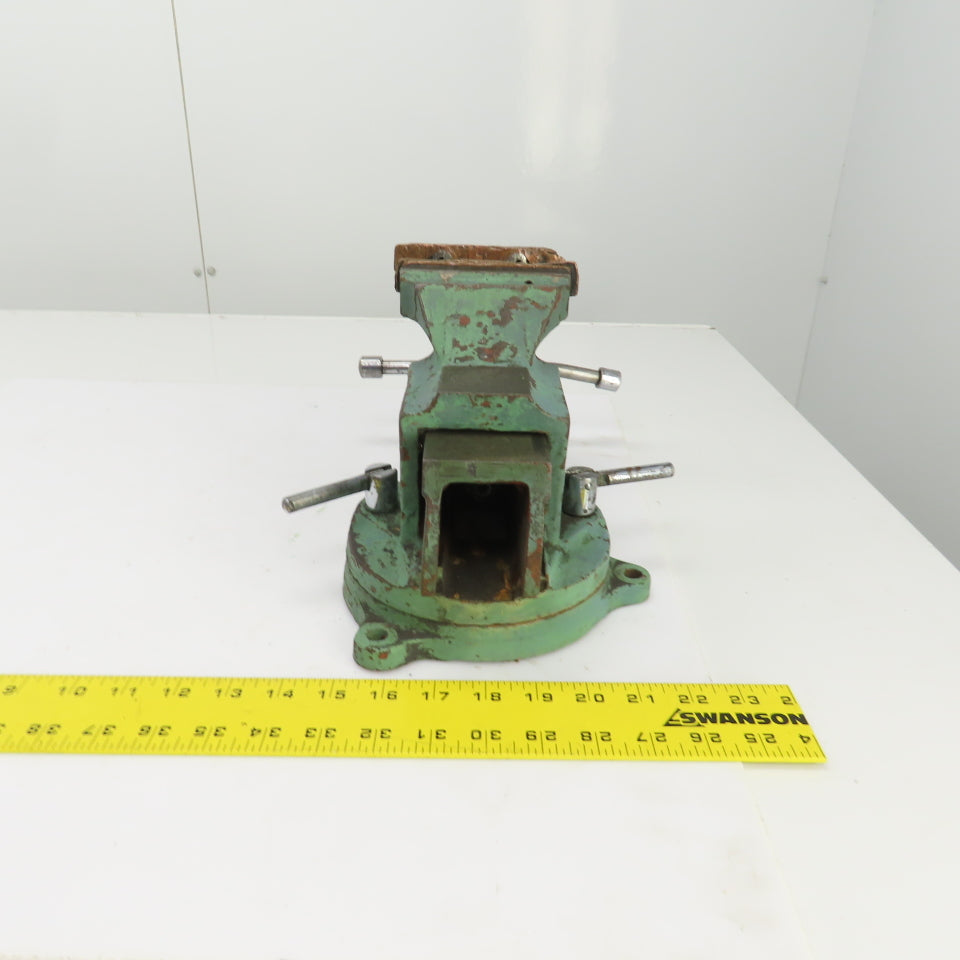 Unbranded Machinist Swivel Base Combination Bench Vise 4" Jaws 4" Opening