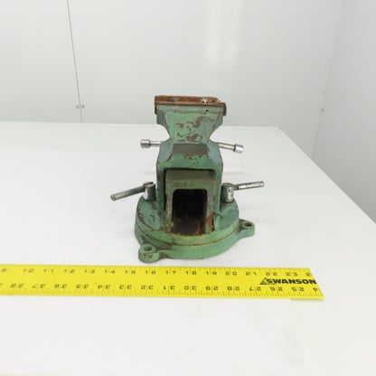 Unbranded Machinist Swivel Base Combination Bench Vise 4" Jaws 4" Opening