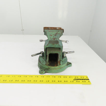 Unbranded Machinist Swivel Base Combination Bench Vise 4" Jaws 4" Opening