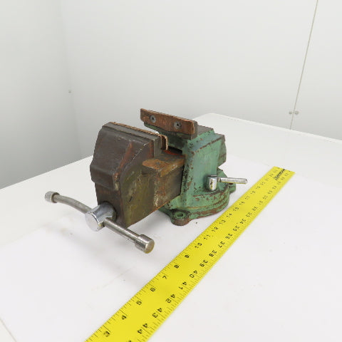 Unbranded Machinist Swivel Base Combination Bench Vise 4" Jaws 4" Opening