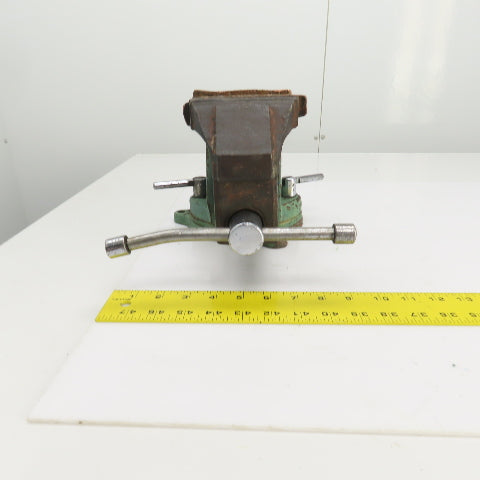 Unbranded Machinist Swivel Base Combination Bench Vise 4" Jaws 4" Opening