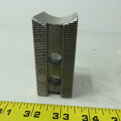 Abbott KTT8S Soft Lathe Chuck Jaw 1-1/2" x 3" x 2" Serrated Lot of 3