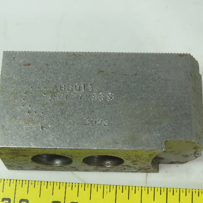 Abbott H0W27M88S Soft Lathe Chuck Jaw 1-1/2" x 4" x 2" Serrated Lot of 3