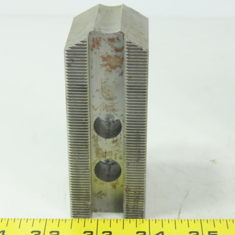 Abbott H0W27M88S Soft Lathe Chuck Jaw 1-1/2" x 4" x 2" Serrated Lot of 3