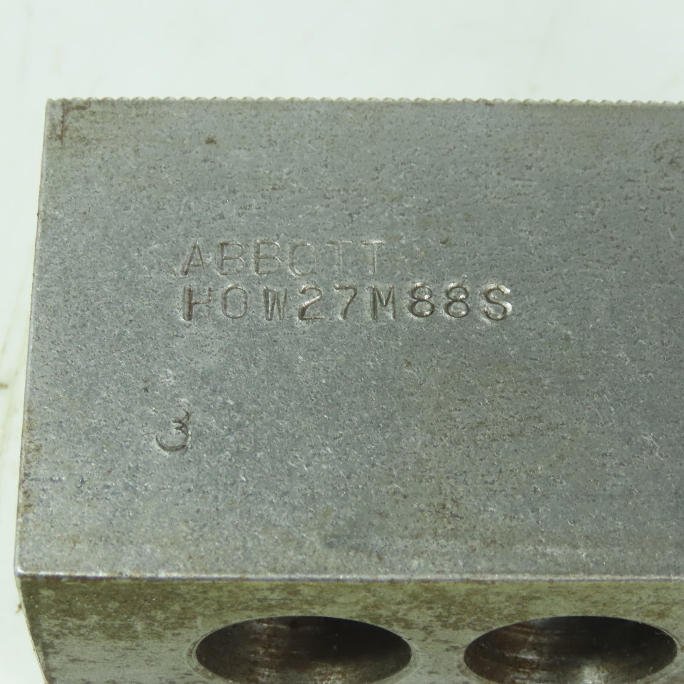 Abbott H0W27M88S Soft Lathe Chuck Jaw 1-1/2" x 3-1/2" x 2" Serrated Lot of 3