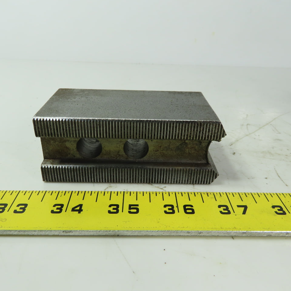 Abbott H0W27M88S Soft Lathe Chuck Jaw 1-1/2" x 3-1/2" x 2" Serrated Lot of 3