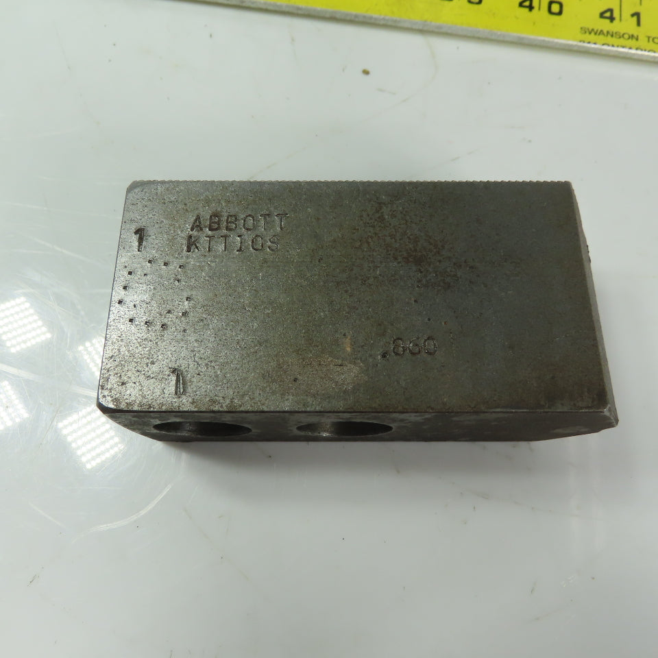 Abbott KTT10S Soft Lathe Chuck Jaw 1-1/2" x 4" x 2" Serrated Lot of 3