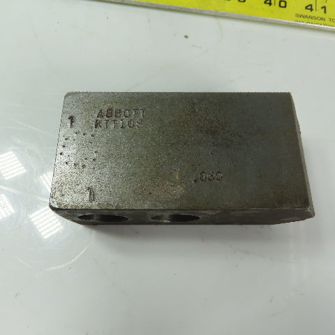Abbott KTT10S Soft Lathe Chuck Jaw 1-1/2" x 4" x 2" Serrated Lot of 3