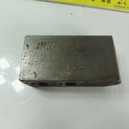 Abbott KTT10S Soft Lathe Chuck Jaw 1-1/2" x 4" x 2" Serrated Lot of 3