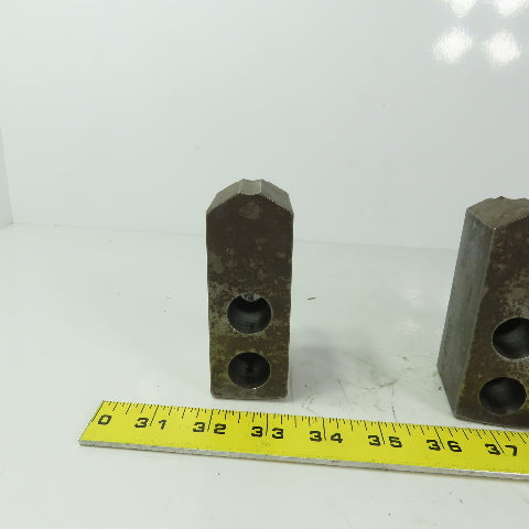 Abbott KTT10S Soft Lathe Chuck Jaw 1-1/2" x 4" x 2" Serrated Lot of 3