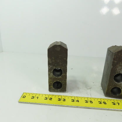Abbott KTT10S Soft Lathe Chuck Jaw 1-1/2" x 4" x 2" Serrated Lot of 3