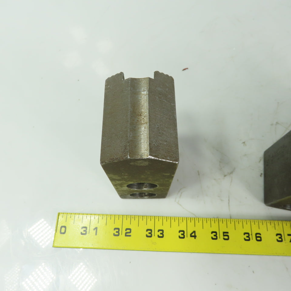 Abbott KTT10S Soft Lathe Chuck Jaw 1-1/2" x 4" x 2" Serrated Lot of 3