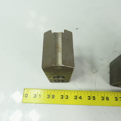 Abbott KTT10S Soft Lathe Chuck Jaw 1-1/2" x 4" x 2" Serrated Lot of 3