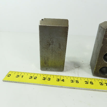 Abbott KTT10S Soft Lathe Chuck Jaw 1-1/2" x 4" x 2" Serrated Lot of 3
