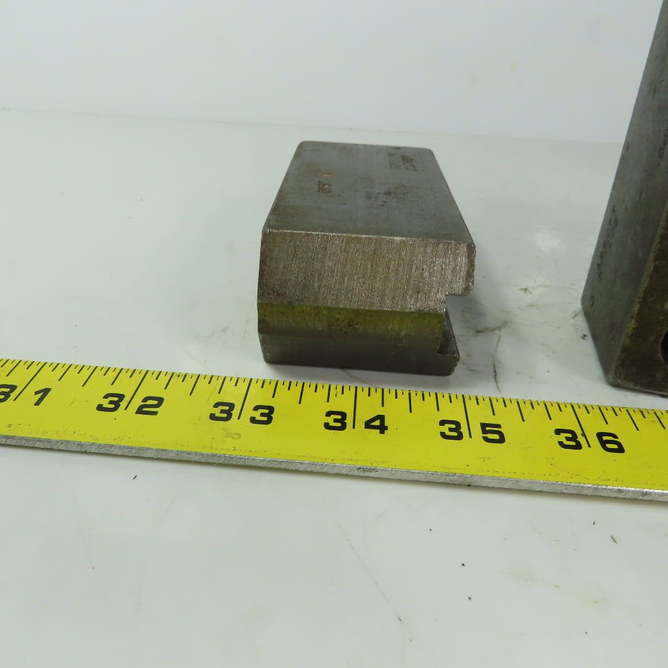 Abbott KTT10S Soft Lathe Chuck Jaw 1-1/2" x 4" x 2" Serrated Lot of 3