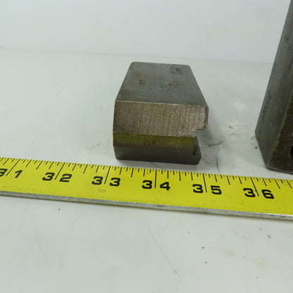 Abbott KTT10S Soft Lathe Chuck Jaw 1-1/2" x 4" x 2" Serrated Lot of 3