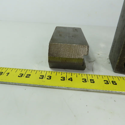 Abbott KTT10S Soft Lathe Chuck Jaw 1-1/2" x 4" x 2" Serrated Lot of 3